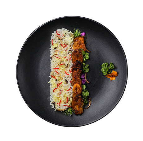 Daawat soya chaap tikka biryani